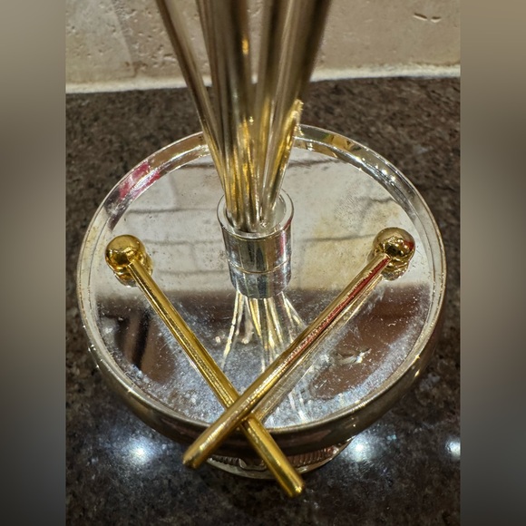 Satin Silver Plated Drum Design Message/ Picture Holder 12” - Picture 7 of 8